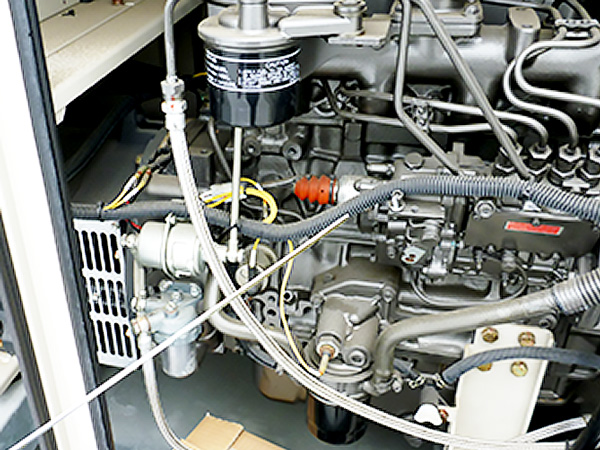 非常用電源の負荷試験の写真