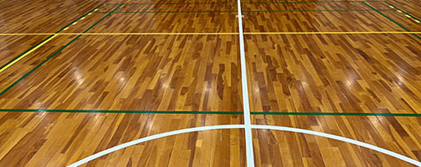 体育館コーテイング清掃